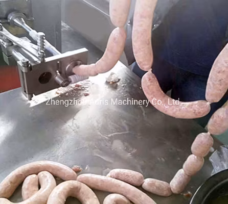 Machine automatique de lavement de saucisse de légumes de boeuf de porc faisant la machine de torsion remplissante de remplisseur