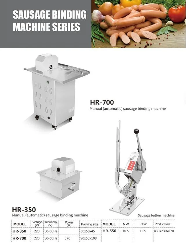 High Efficiency Good Quality Sausage Linker Tying Sausage Automatic Stainless Steel Sausage Clipper Machine