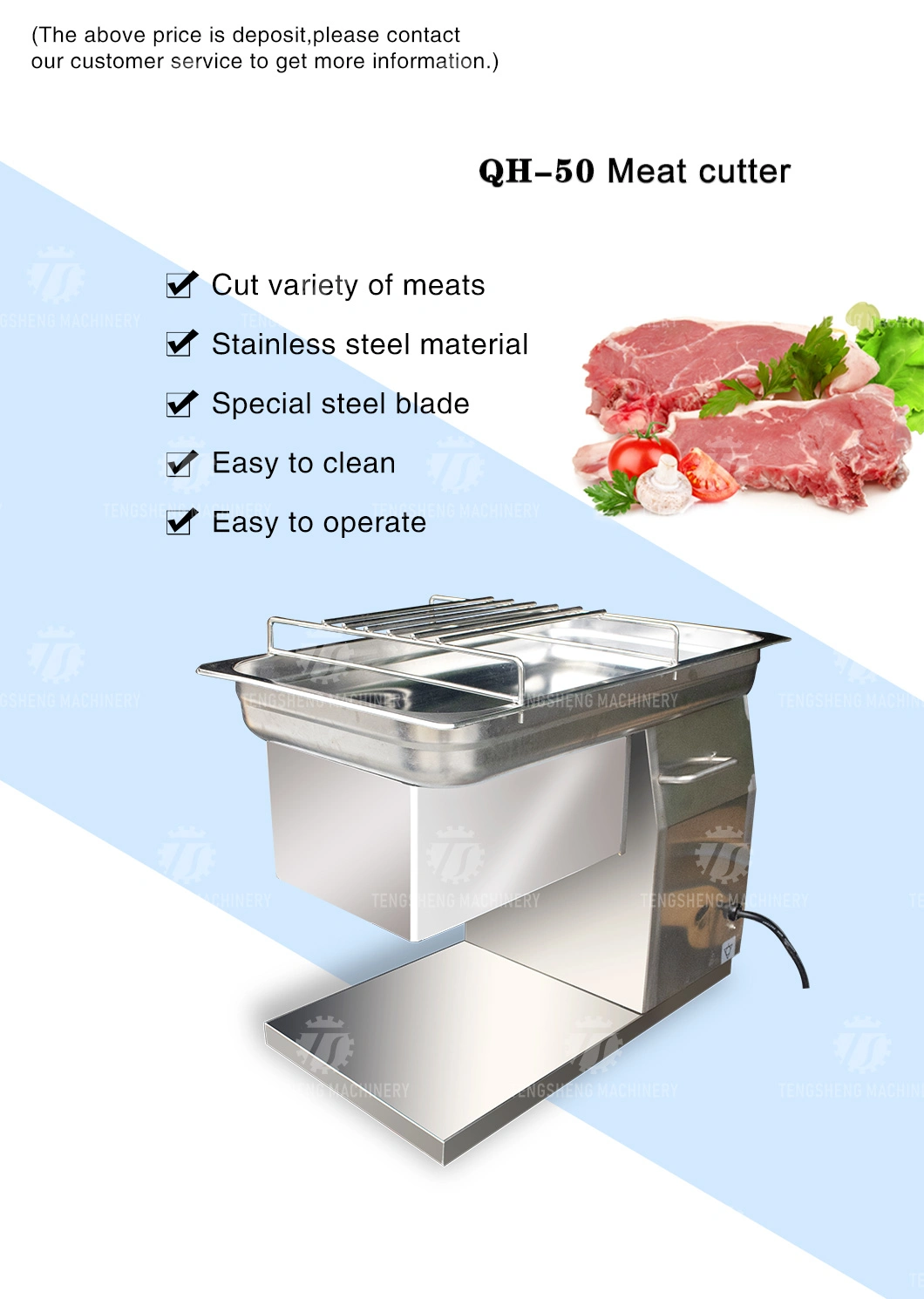 Food Machine Automatic Mutton Meat Dicer Machine Meat Cube Cutter