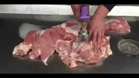 Machine de traitement de viande pour l'injection saline de saumure de viande