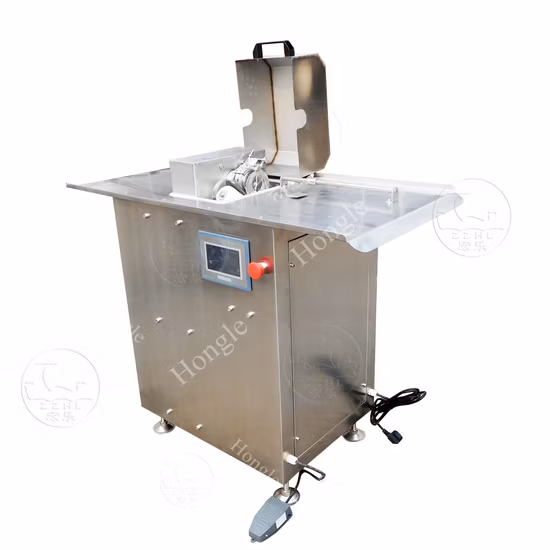Machine à relier automatique à double rangée de saucisses en acier inoxydable